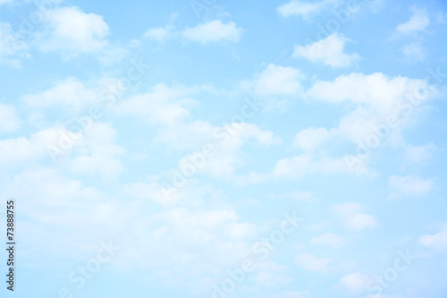 Light blue sky with clouds