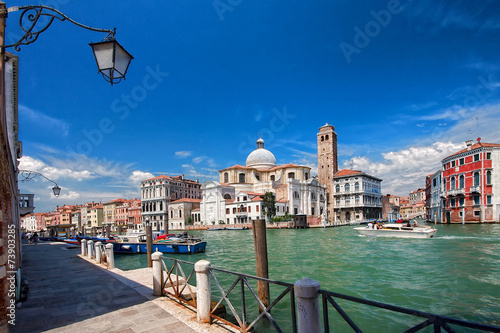Architektura nad Wielkim Kanałem Wenecja,Włochy.