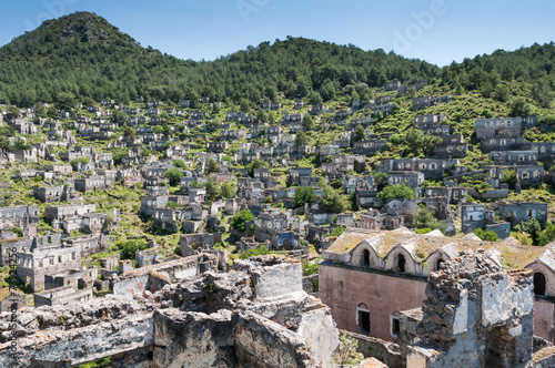 Ghost town of Kayakoy (Turkey)