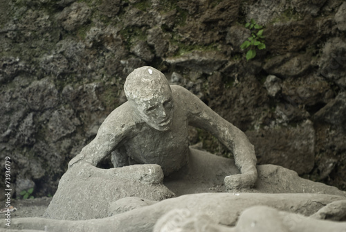 eruption victim of Vesuvius in Pompeii