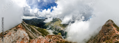 Panoramica monti sibillini dal Monte Sibilla