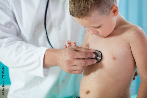 Child chest auscultation