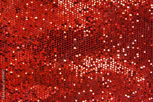 red sequins textile background