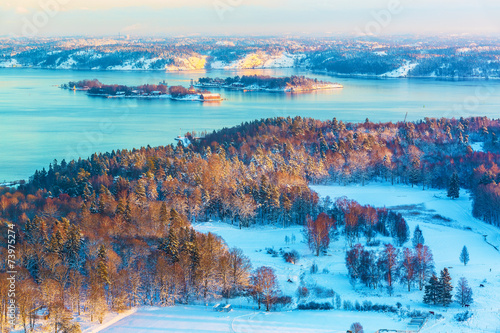 Winter Scandinavian scenery