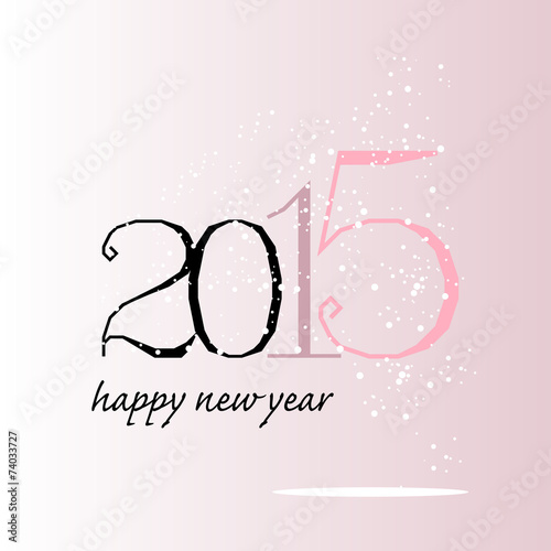 greeting card 2015 pink
