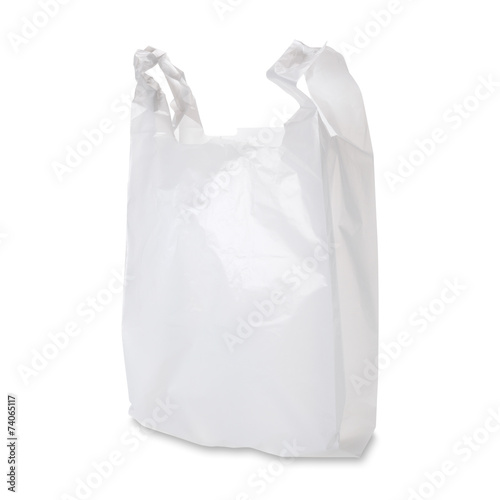 Plastic Grocery Bag / with clipping path