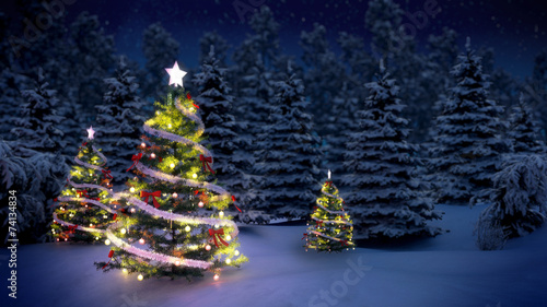 shiny Christmas tree