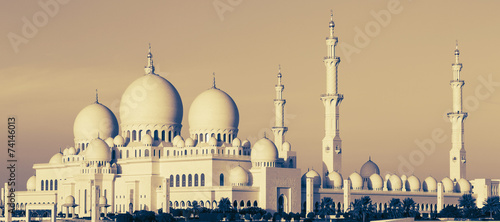 Panoramic view of Sheikh Zayed Mosque
