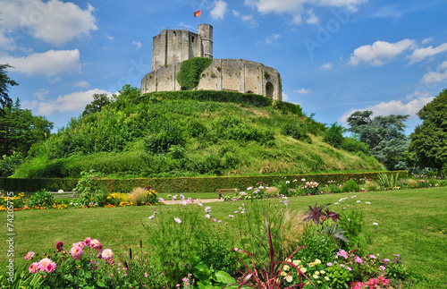 historical castle of Gisors in Normandie