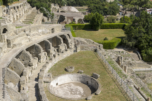 Archaeological site in Baia near Naples