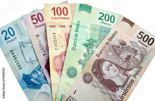 Mexican Pesos isolated