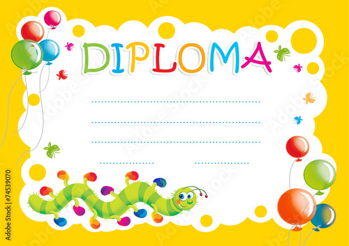 Diploma for children