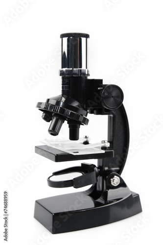 Microscope isolated on white
