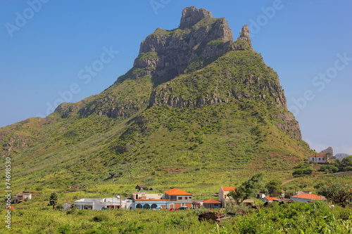 Hiking on island of Sao Nicolau, Cape Verde