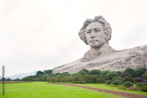 Chairman Mao sculpture in Changsha, Hunan Province, China