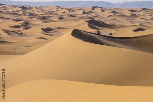 Erg Chigaga Caravan in Sahara Desert