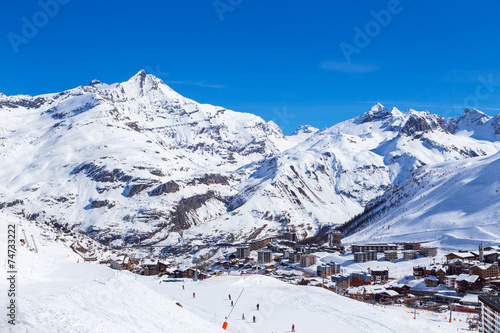 Morning in Tignes.