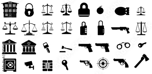 Sécurité et justice en 32 icônes