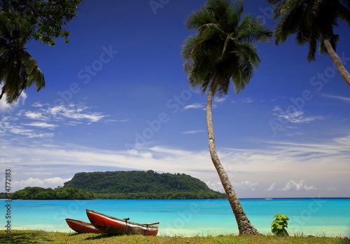 Red canoes-Port Olry-Vanuatu