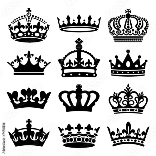 Crown Icons Set