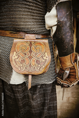 Viking leather bag.
