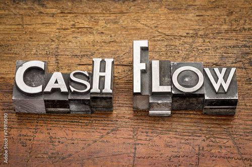 cash flow in metal type