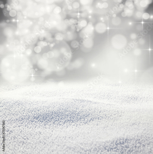 Abstract holiday background with snow