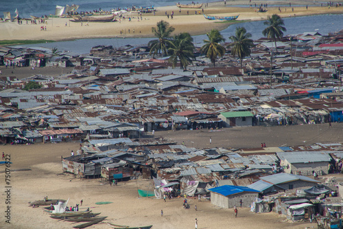 Liberia, Armenviertel von Monrovia