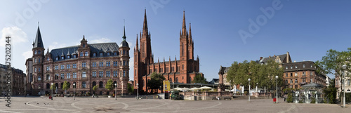 Marktplatz Wiesbaden Panorama