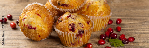Muffins with cranberry