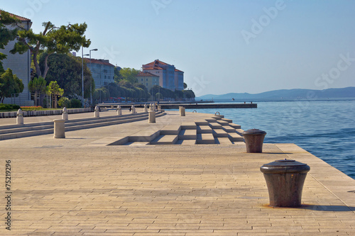 Zadar waterfront famous sea organs landmark