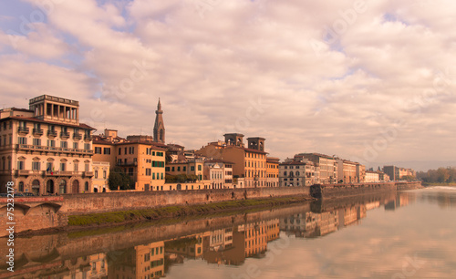 Florence,fiume Arno, Ponte Vecchio