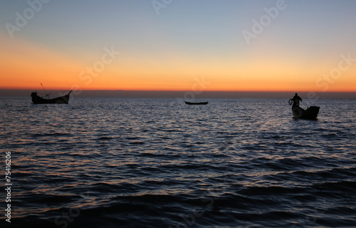 Evening at Saint Martins Island of Bangladesh