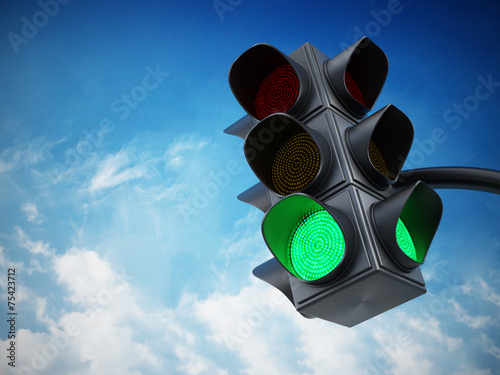 Green traffic light