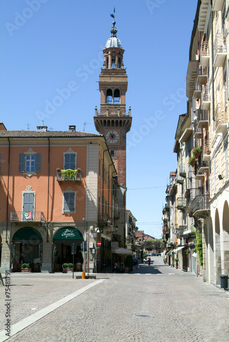 Civica tower at Casale Monferrato on Piedmont