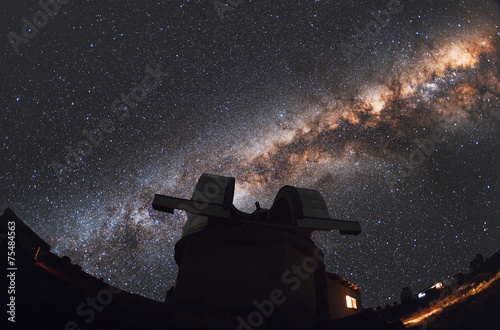 Astronomical observatory under the stars