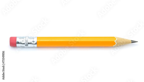 Lead pencil isolated on white background.