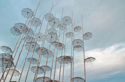 thessaloniki umbrellas