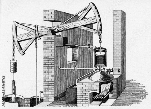 Newcomen steam engine, 1711