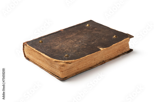 Old book isolated on a white background