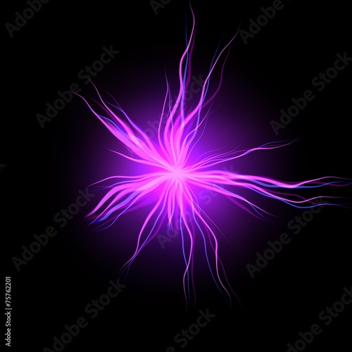 Pink electric discharge - computer generated abstract background