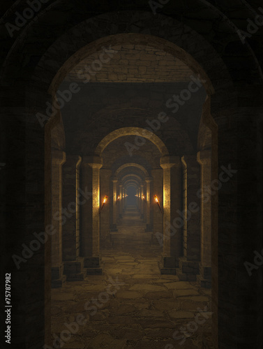 Corridor in the dungeon