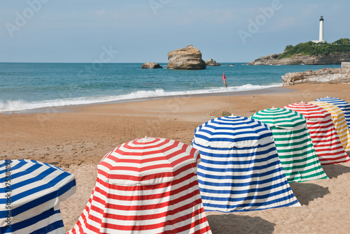 The beach in Biarritz, France