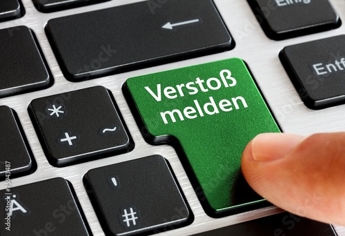 Verstoß melden - Taste