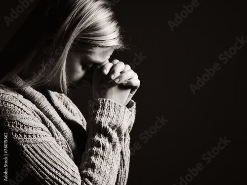 Praying woman.