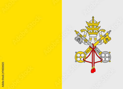 Vatican flag vector