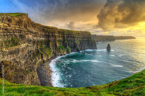 Cliffs of Moher at sunset, Co. Clare, Ireland