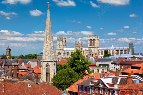 Cityscape of York, a town in North Yorkshire, England