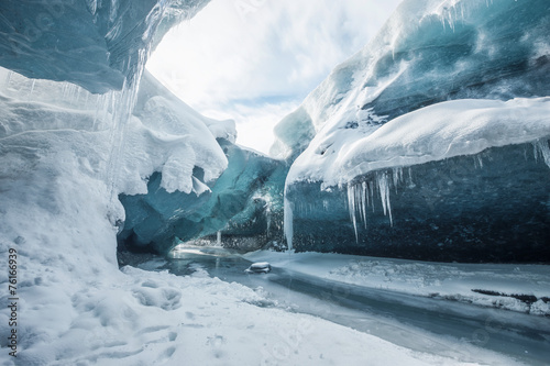 Inside the glacier