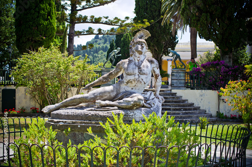 Statue of Wounded Achilles, Corfu, Greece